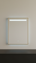 Rectangular LED bathroom mirror