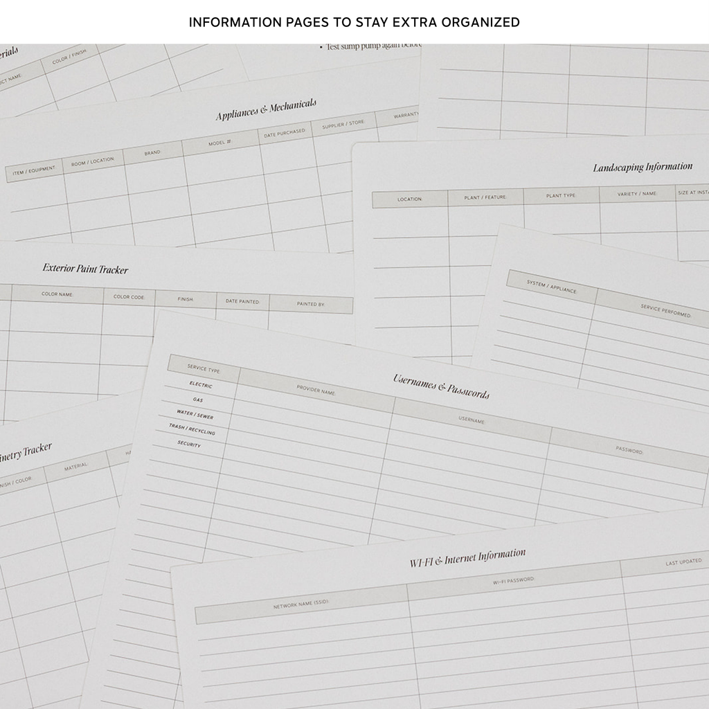 Student Productivity Planner - Home Information Filing System-GoldMiles