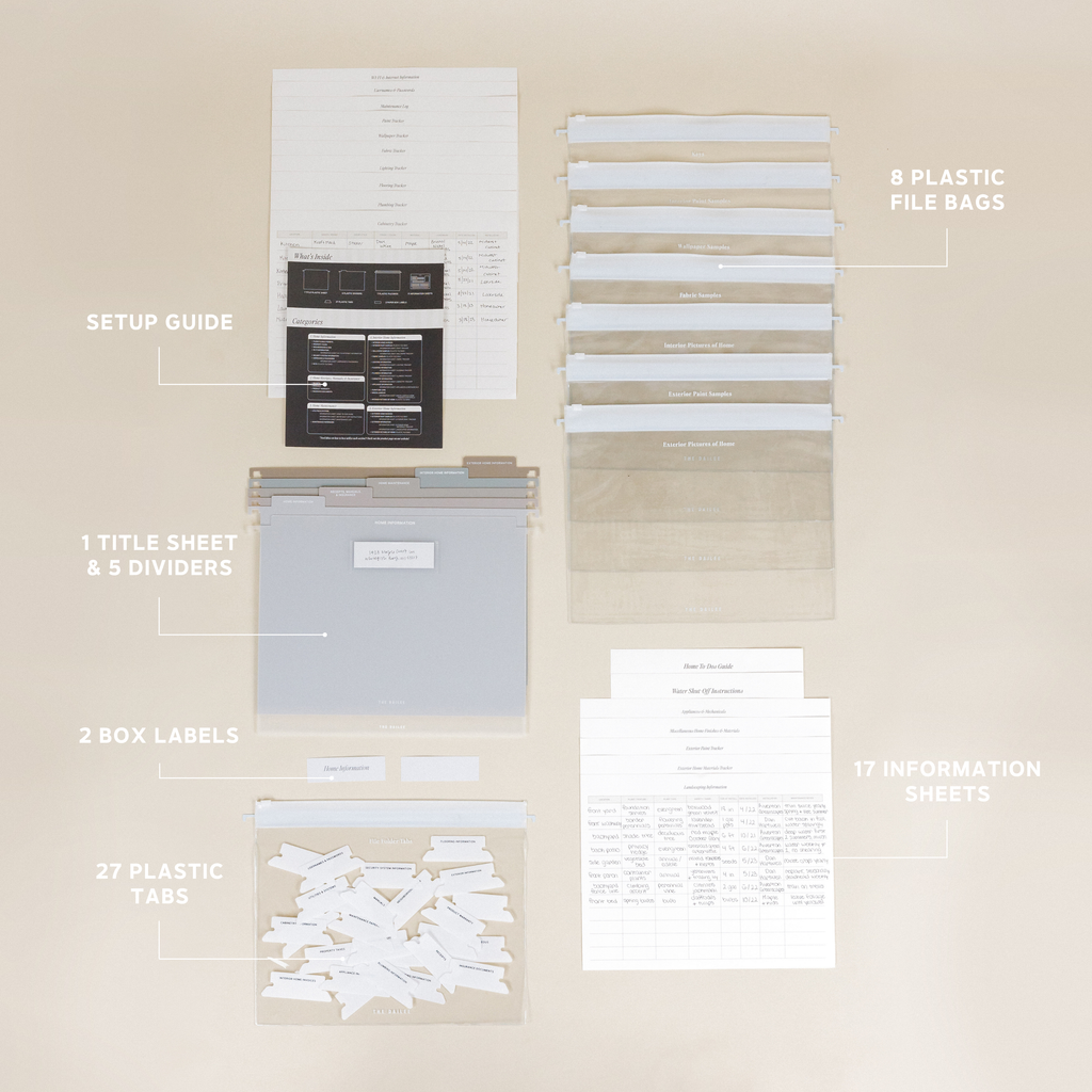 Student Productivity Planner - Home Information Filing System-GoldMiles
