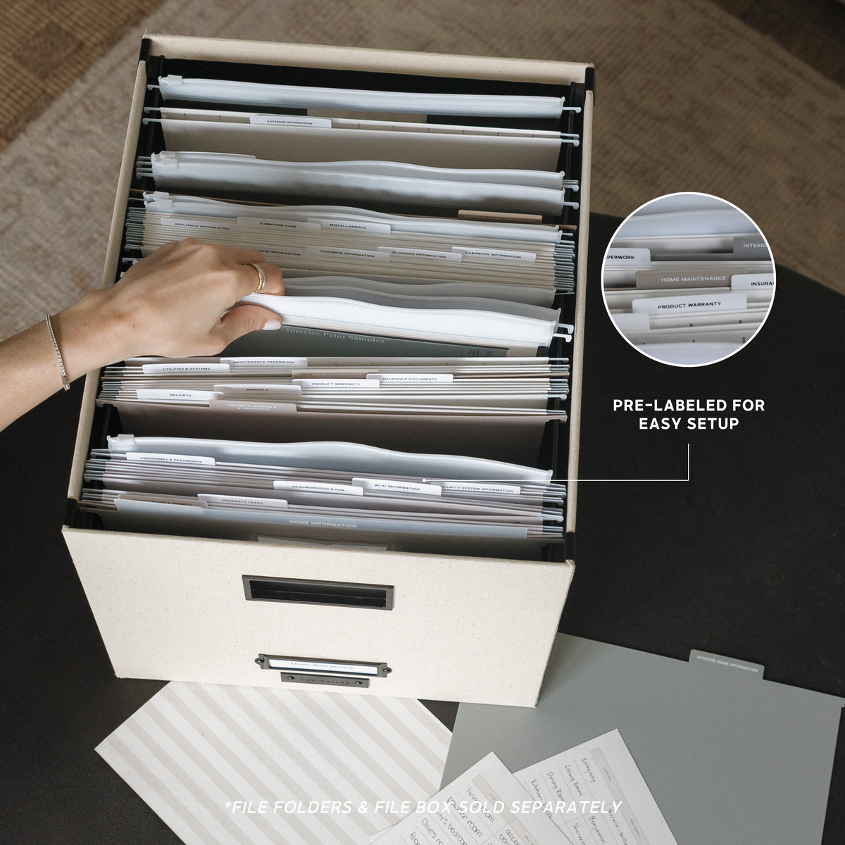 Student Productivity Planner - Home Information Filing System-GoldMiles