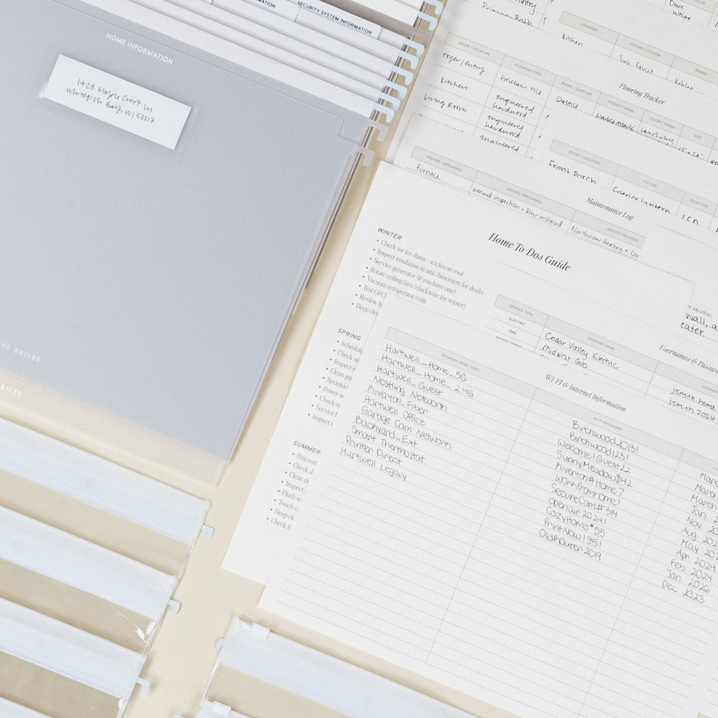 Student Productivity Planner - Home Information Filing System-GoldMiles