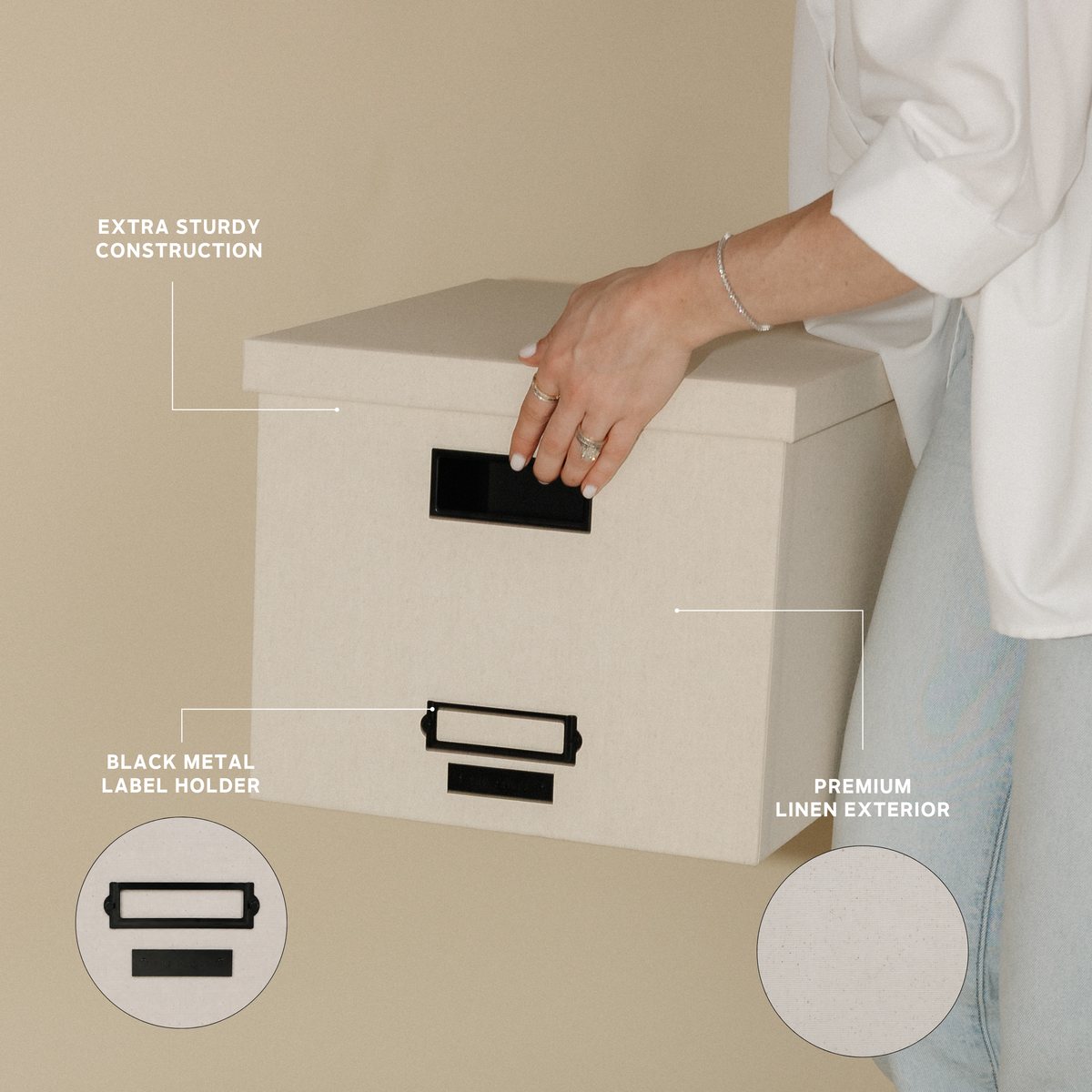Student Productivity Planner - Linen File Box-GoldMiles