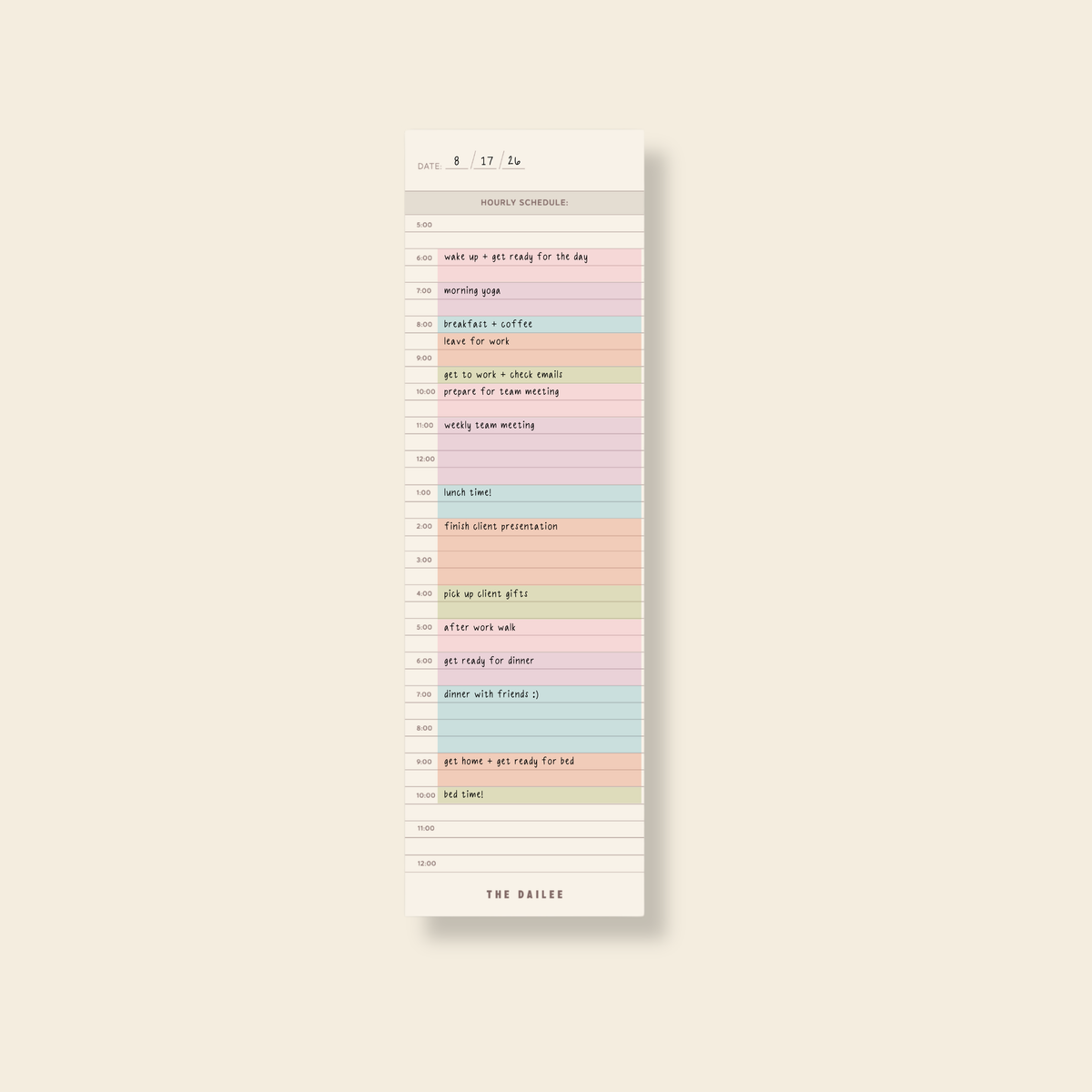 Student Productivity Planner - Time-Blocking Notepad-GoldMiles