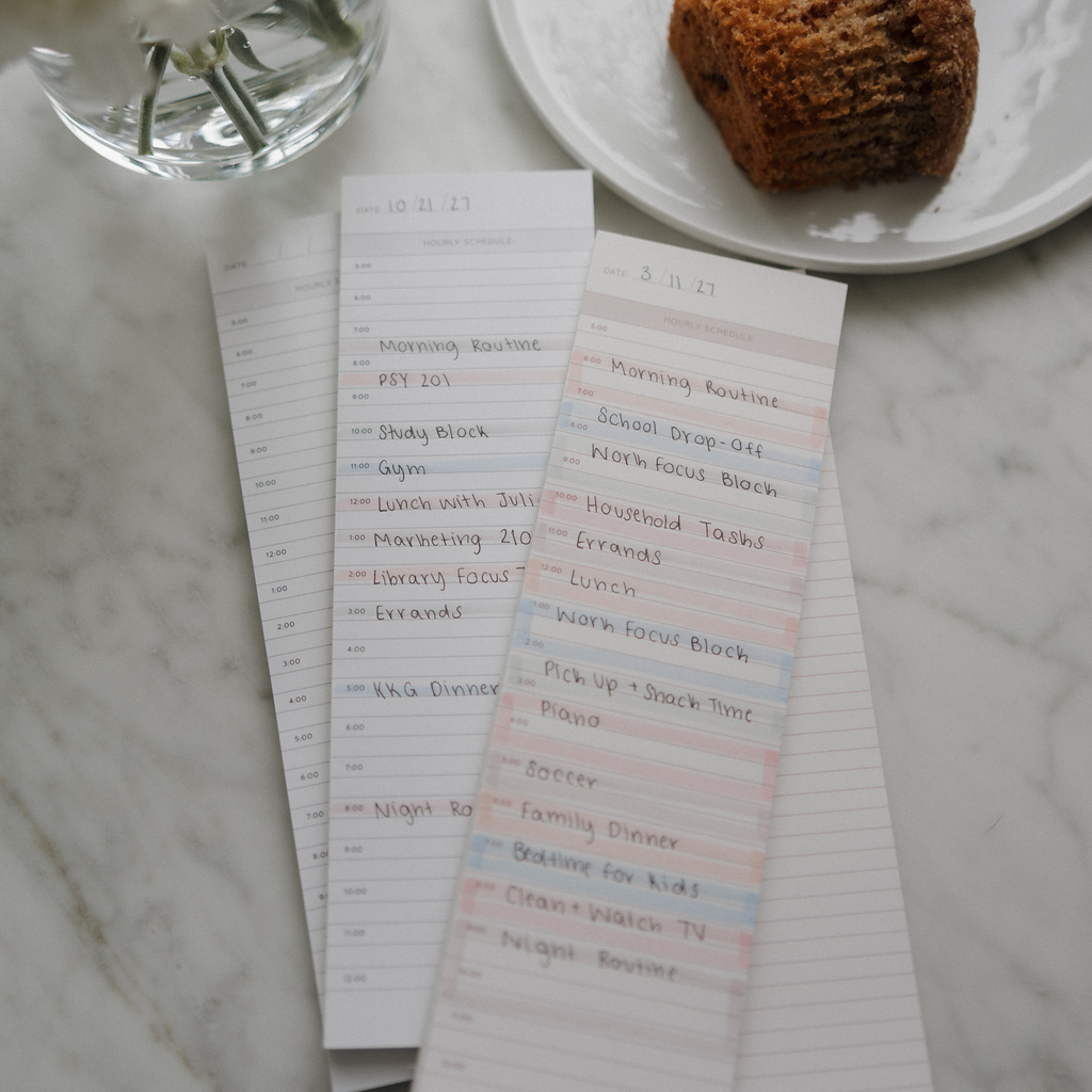 Student Productivity Planner - Time-Blocking Notepad-GoldMiles